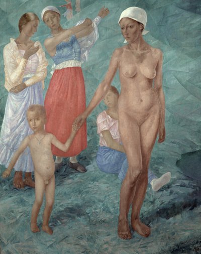Morning, 1917 by Kuzma Sergeevich Petrov Vodkin